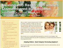Tablet Screenshot of adoptingback.com